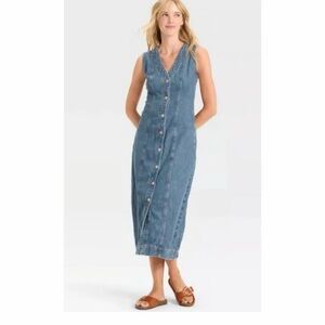 Universal Thread Button Down Denim Dress